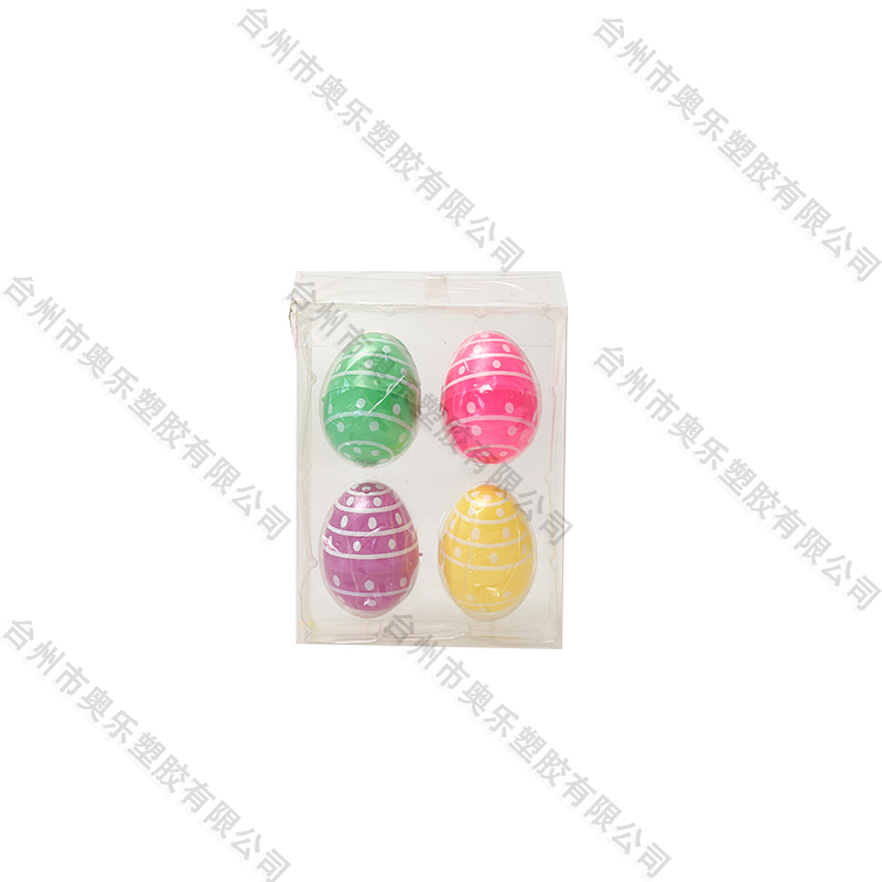 2.5" 4ct Printed Easter Eggs 