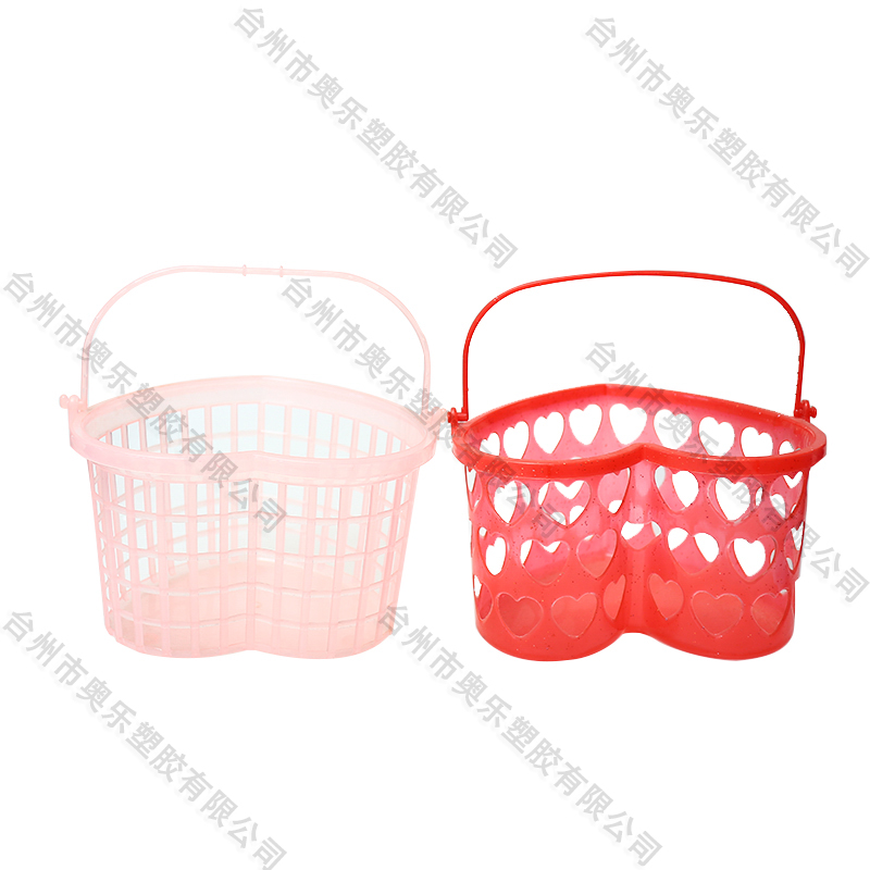 Plastic Heart shaped  easter basket