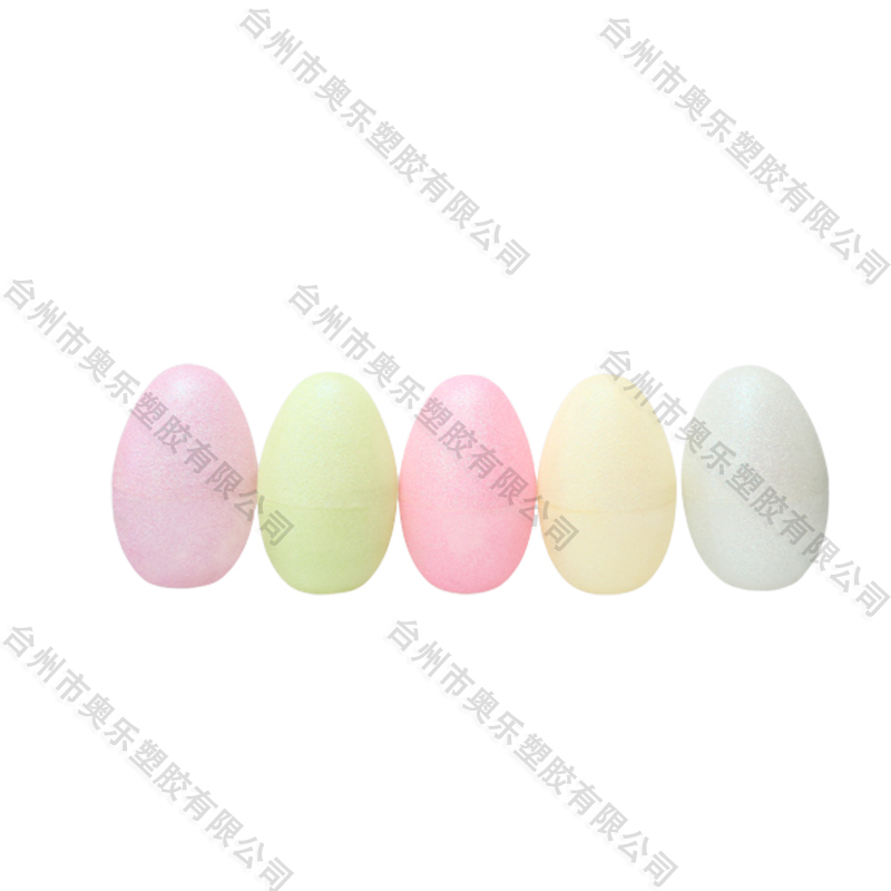 5.5"Translucen Glitter Fillable Eggs 