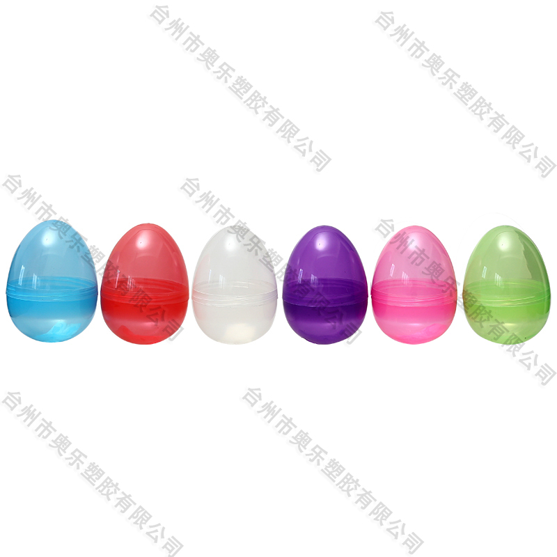 4.4"Translucen Glitter Fillable Eggs 