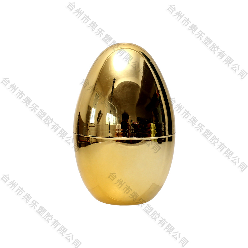 3.5" 2ct Metallic Fillable Eggs