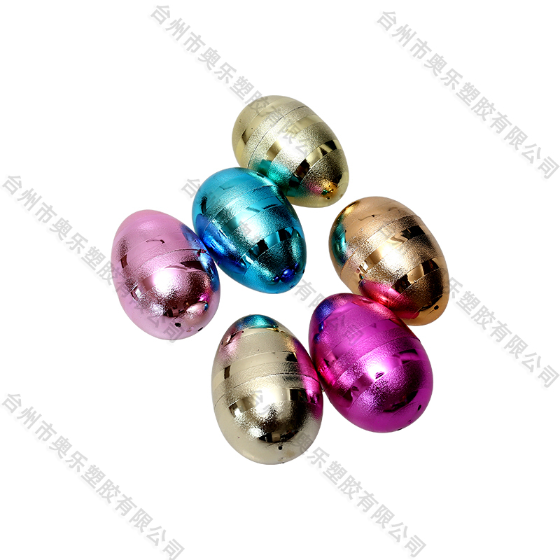 2.5" 12ct  Metallic Fillable Dermatoglyph Eggs 