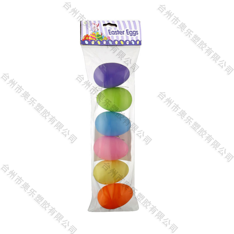 3.5"  6ct  Light colors Easter Eggs