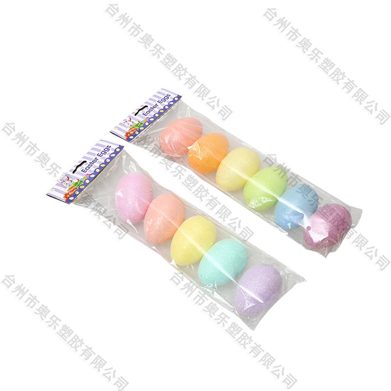 3.5" 6ct Glitter Fillable Eggs-5