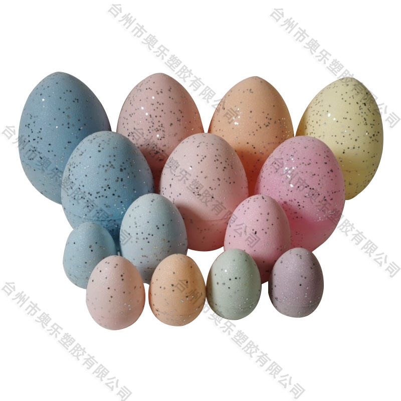 Large, medium and small set Glitter Fillable Eggs
