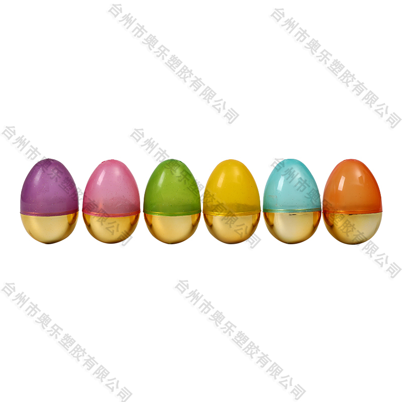 3.5" 6ct Metallic Fillable Translucent Eggs 