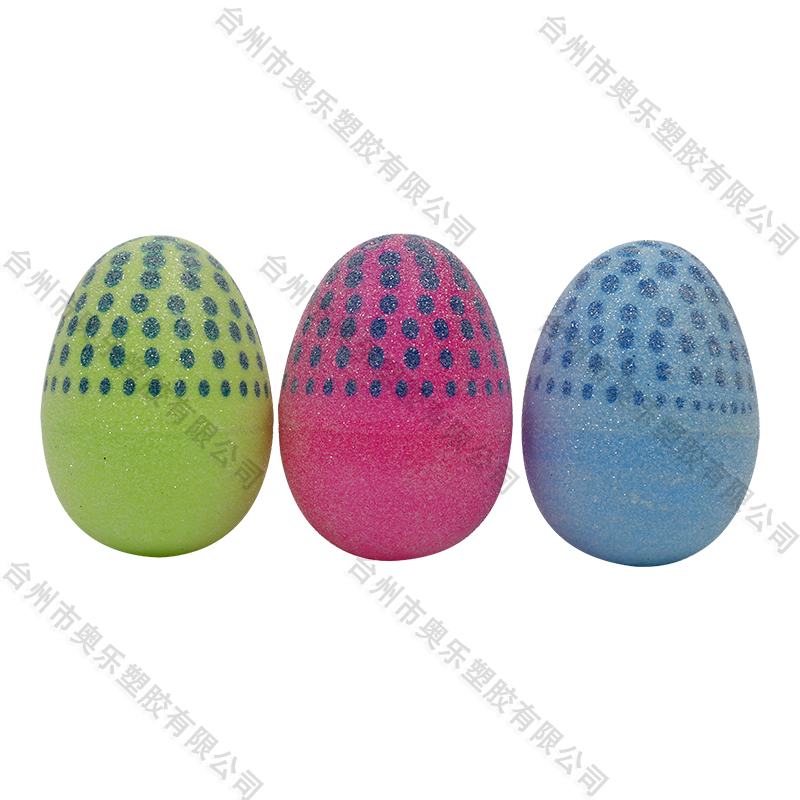 3.5" 6ct Printing Glitter Fillable Eggs