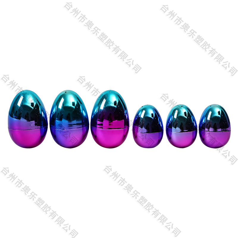 2.5"/3.5"  Metallic Fillable  Bicolor Eggs 