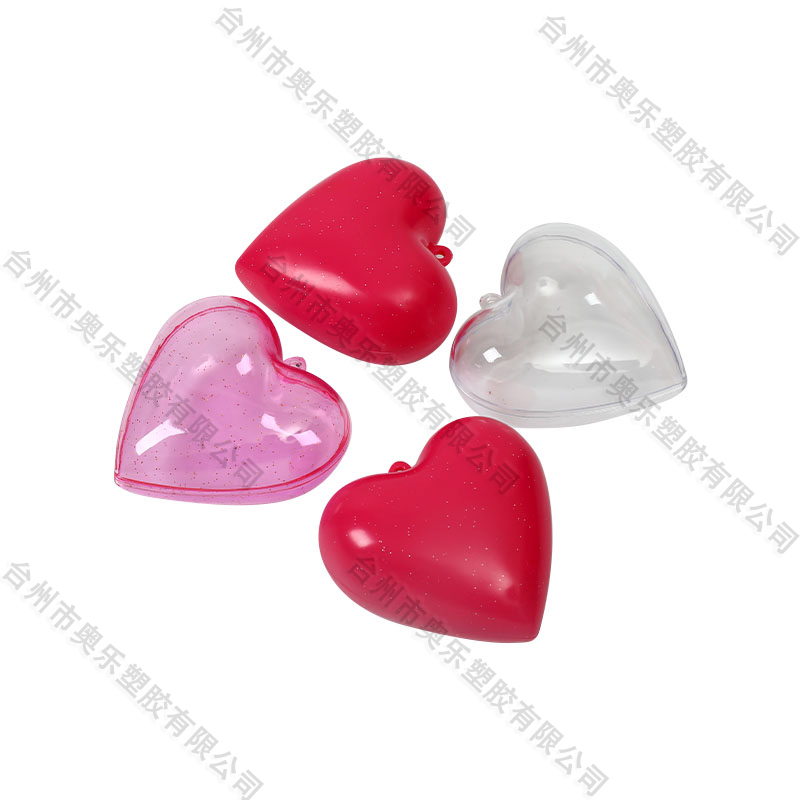 Decoration plastic heartshape box