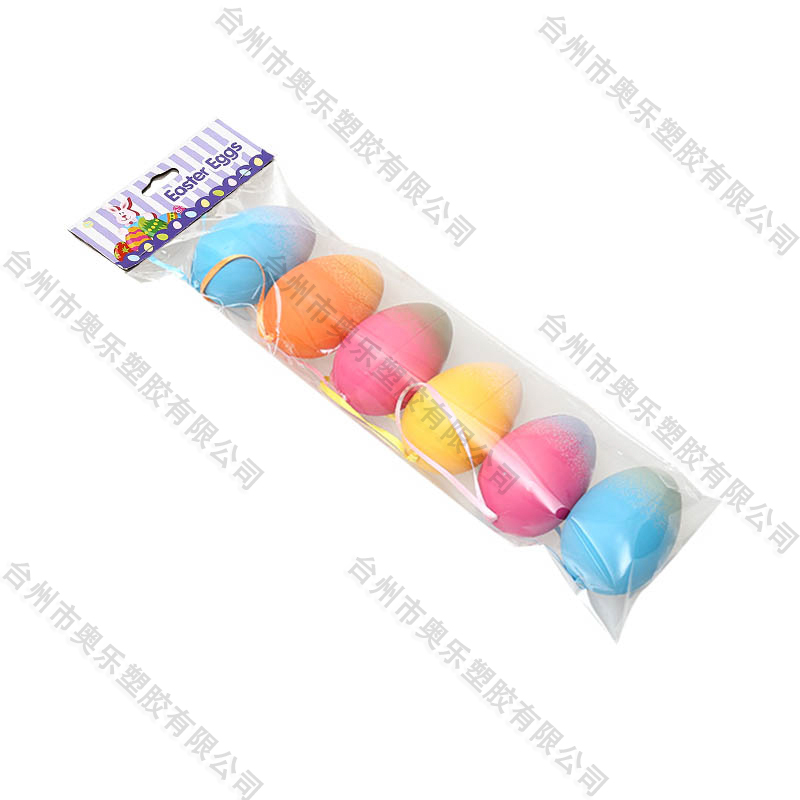 3.5"  6ct Spray paint blow molding eggs