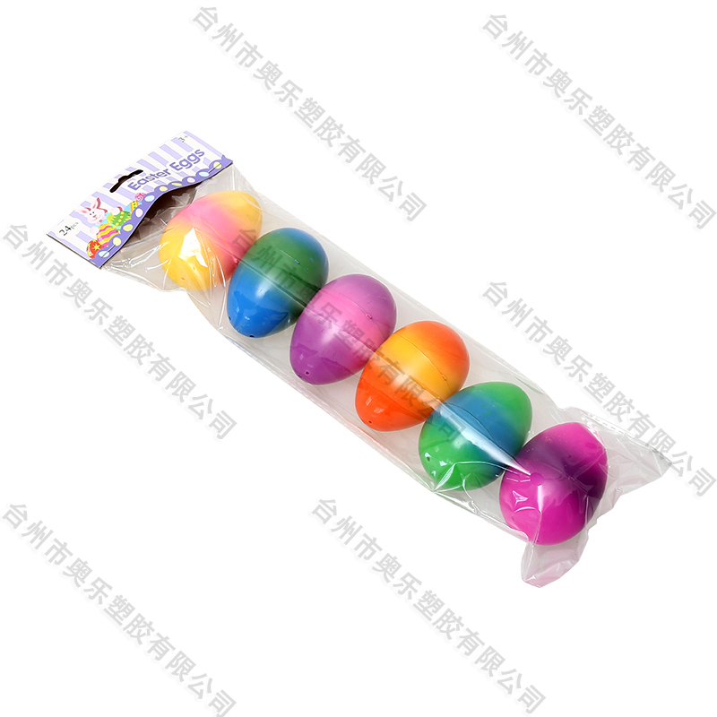 3.5" 6ct  Spray Paint Easter Eggs 
