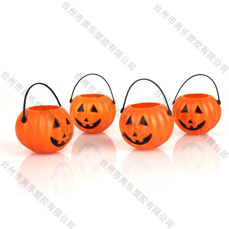 Decoration plastic pumpkin basket