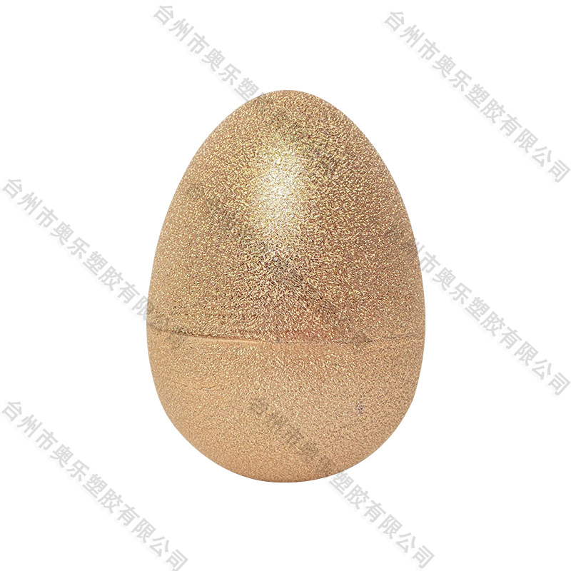 8" Electroplated creased egg