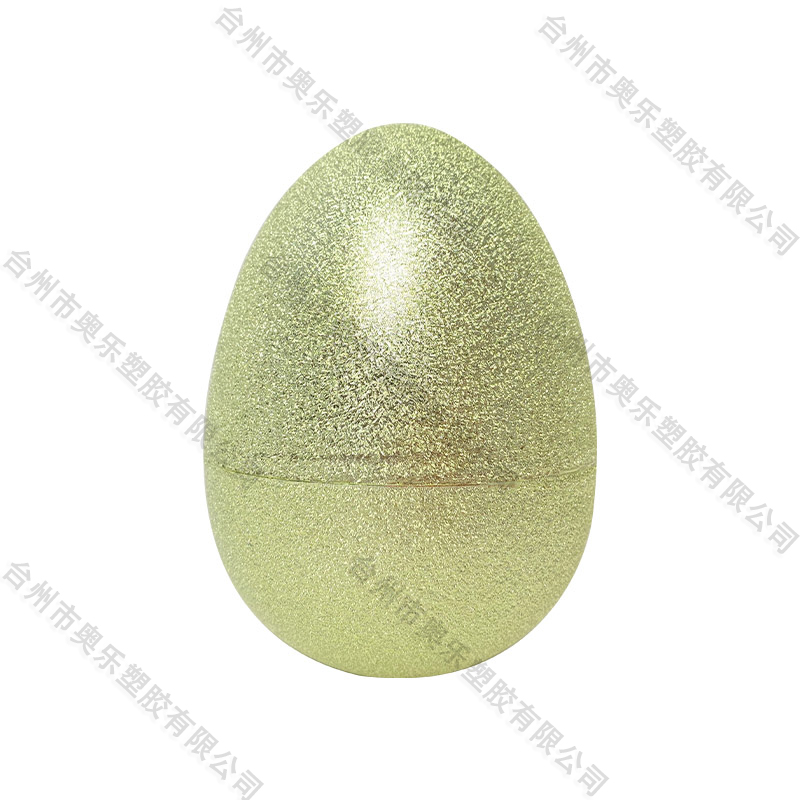 8" Electroplated creased egg