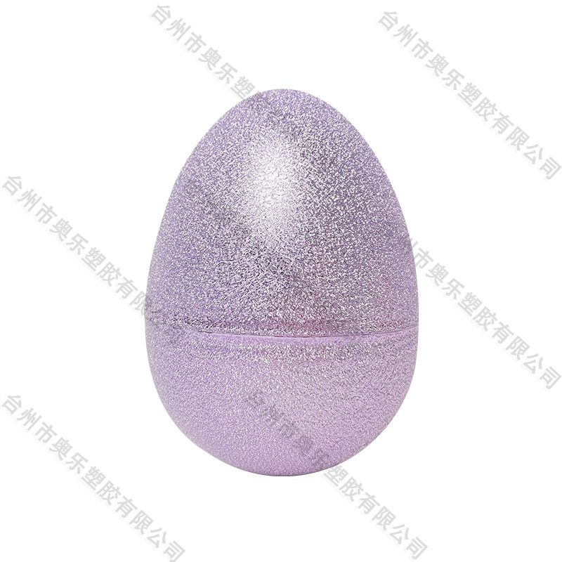 8" Electroplated creased egg