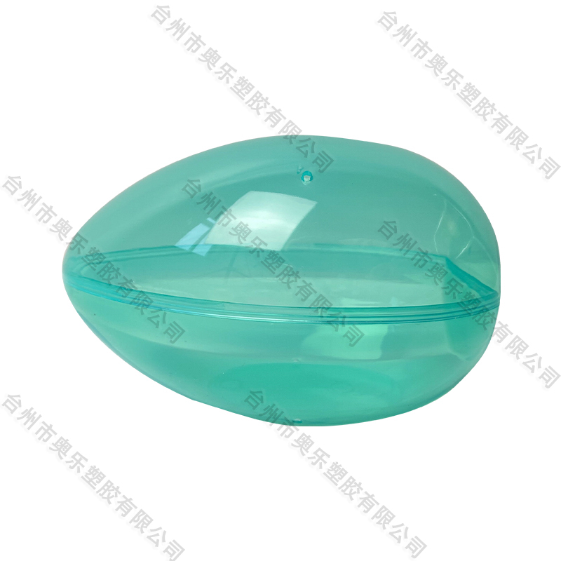 5.5" Open the transparent green egg vertically