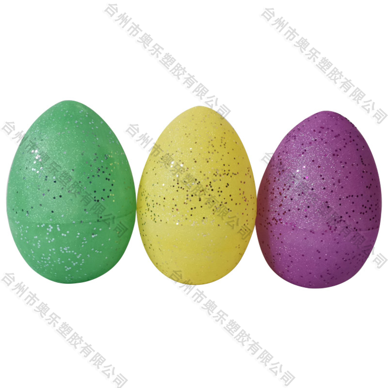 10" Sprinkle eggs with glitter 